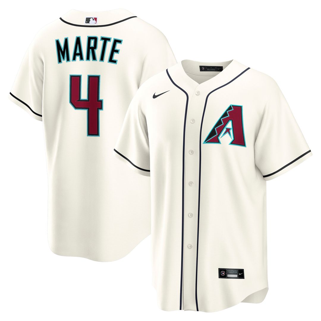 Arizona Diamondbacks Ketel Marte Nike Home Replica Jersey - Cream Team Jersey Sports Fan Apparel