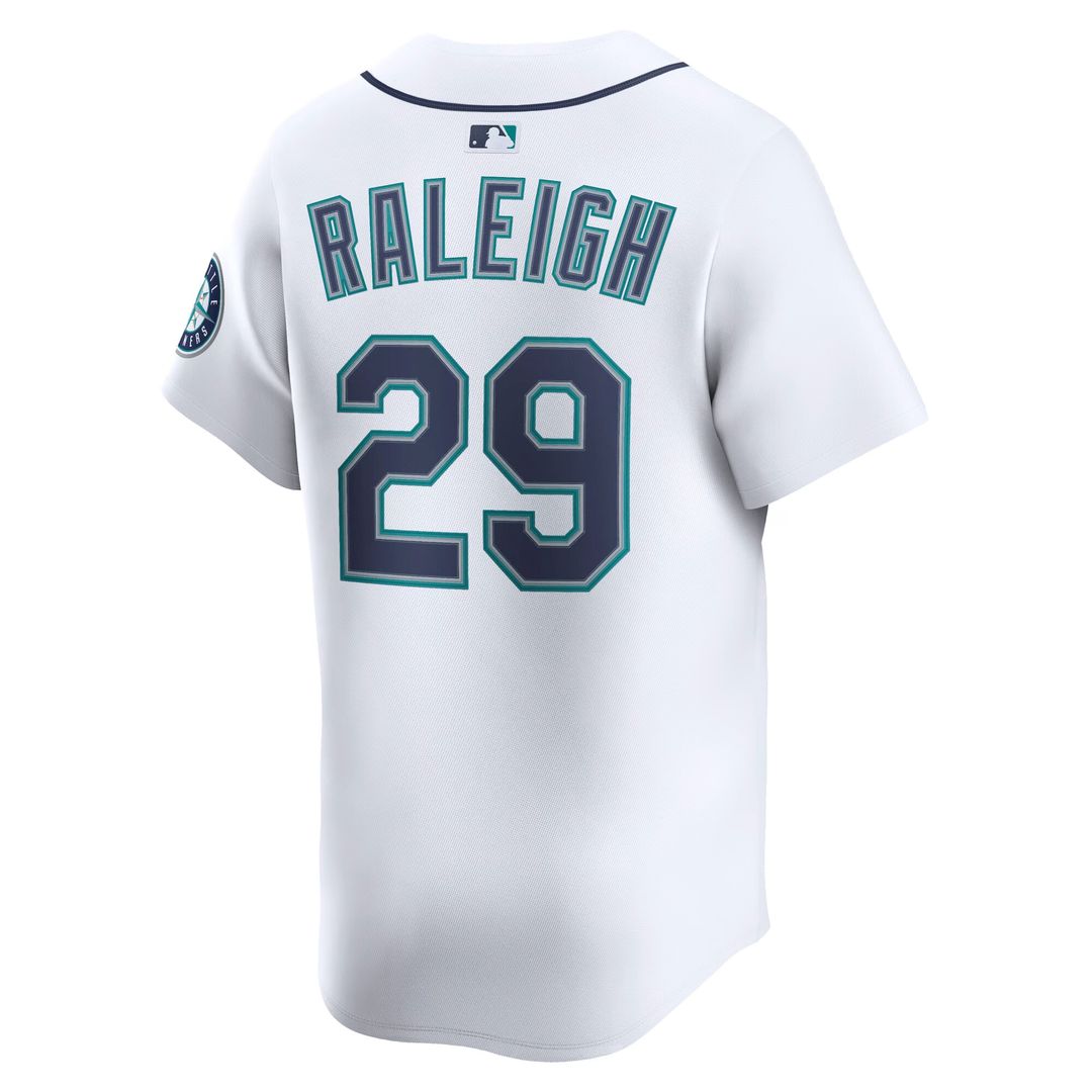 Seattle Mariners Cal Raleigh Nike Home Limited Player Jersey - White Team Jersey Sports Fan Apparel