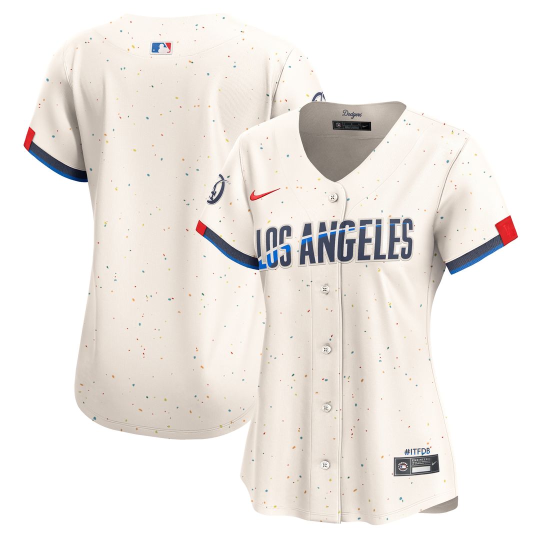 Los Angeles Dodgers Nike Women's City Connect Limited Jersey - Cream Team Jersey Sports Fan Apparel