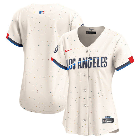 Los Angeles Dodgers Nike Women's City Connect Limited Jersey - Cream Team Jersey Sports Fan Apparel