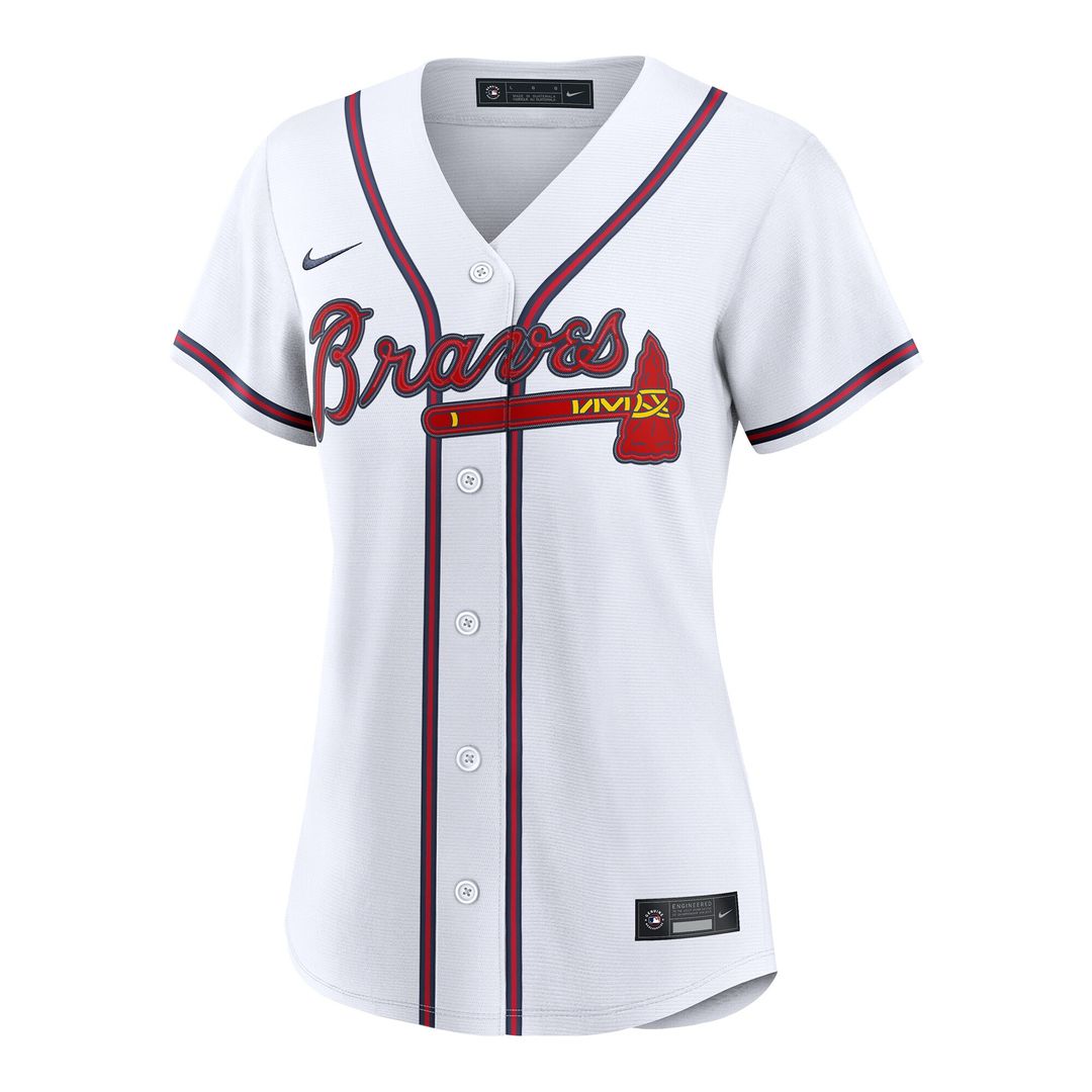 Atlanta Braves Spencer Schwellenbach Nike Women's Home Replica Jersey - White Team Jersey Sports Fan Apparel