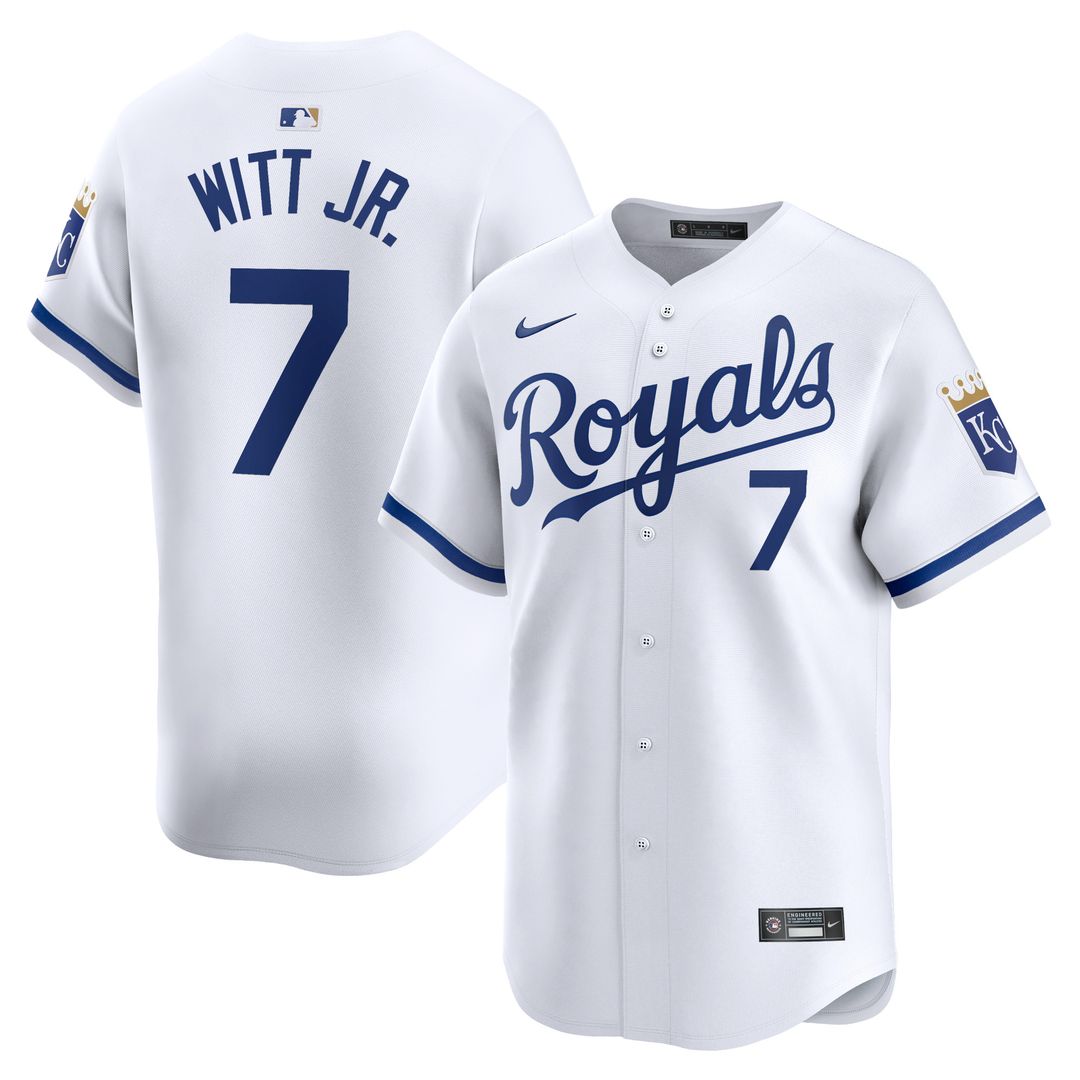 Kansas City Royals Bobby Witt Jr. Nike Home Limited Player Jersey - White Team Jersey Sports Fan Apparel