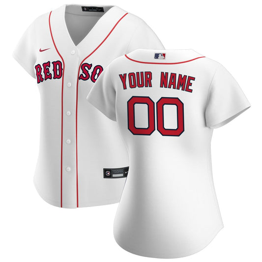 Boston Red Sox Nike Women's Home Replica Custom Jersey - White Team Jersey Sports Fan Apparel