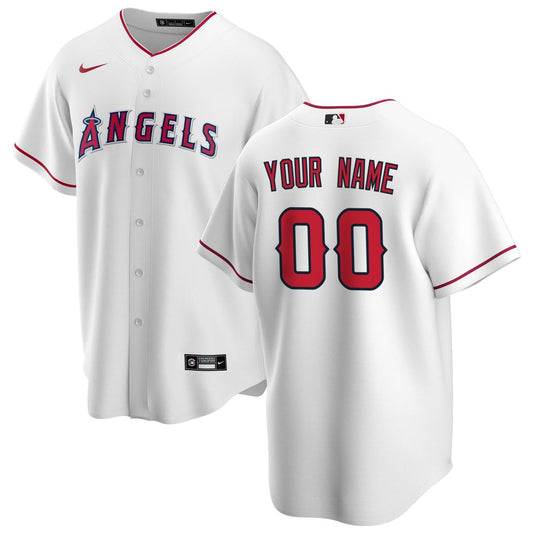 Los Angeles Angels Nike Home Replica Custom Jersey - White Team Jersey Sports Fan Apparel