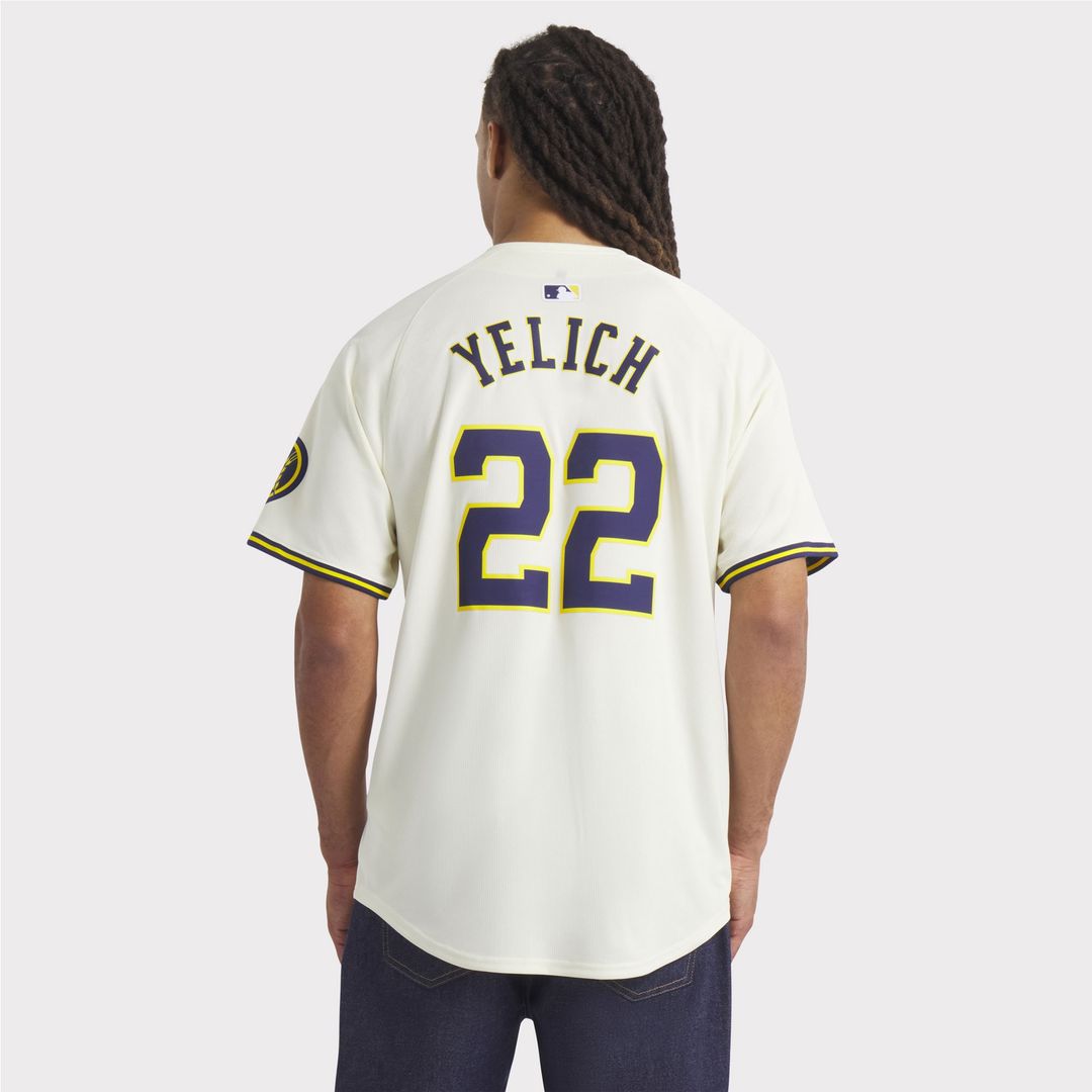 Milwaukee Brewers Christian Yelich Nike Home Limited Player Jersey - Cream Team Jersey Sports Fan Apparel