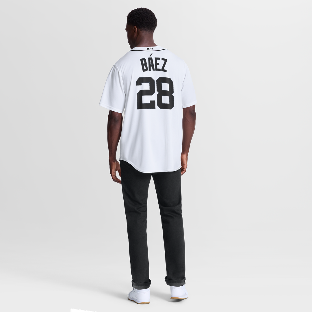 Detroit Tigers Javier Báez Nike Home Replica Jersey - White Team Jersey Sports Fan Apparel