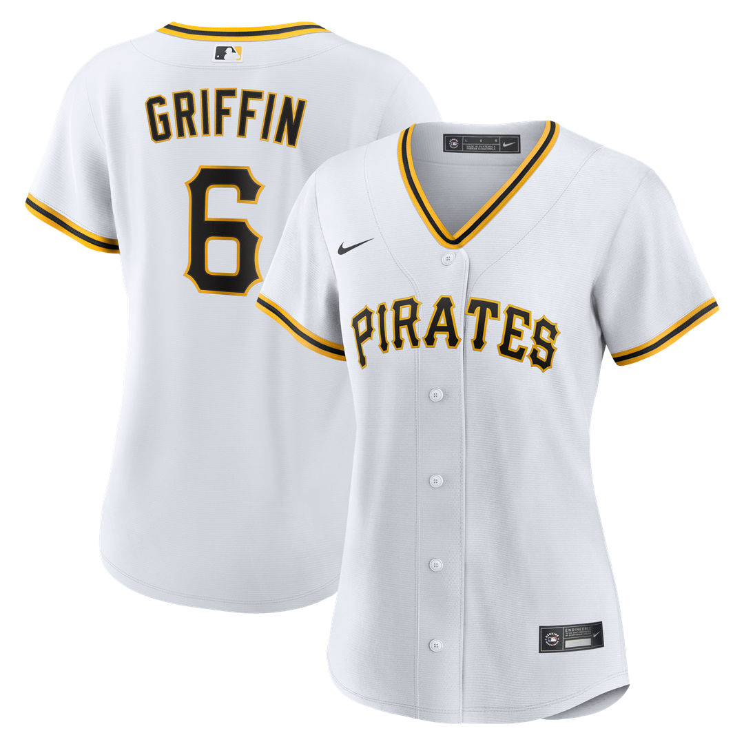 Pittsburgh Pirates Konnor Griffin Nike Women's Home Replica Jersey - White Team Jersey Sports Fan Apparel