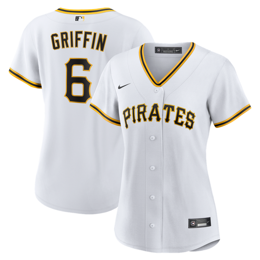 Pittsburgh Pirates Konnor Griffin Nike Women's Home Replica Jersey - White Team Jersey Sports Fan Apparel