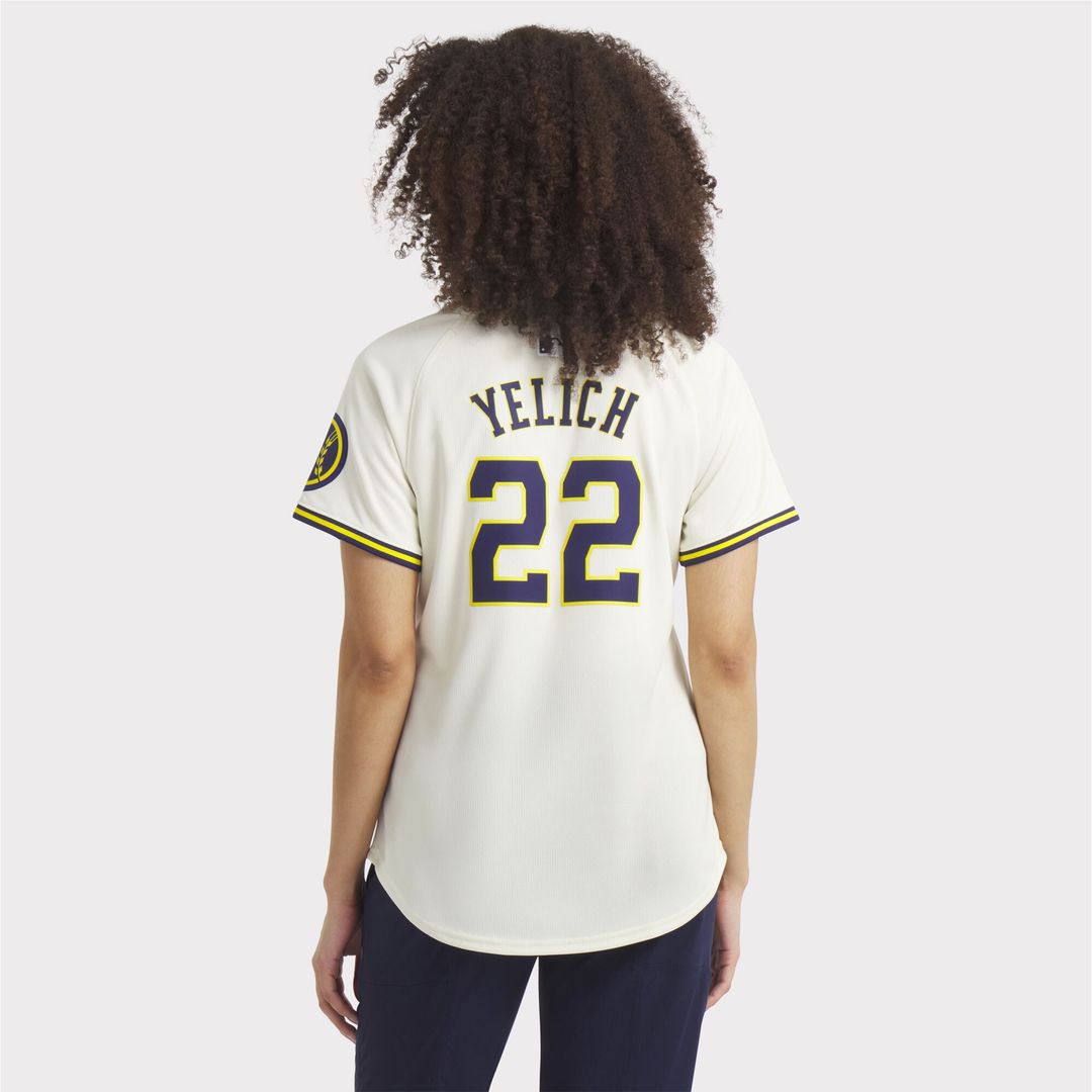 Milwaukee Brewers Christian Yelich Nike Women's Home Limited Player Jersey - Cream Team Jersey Sports Fan Apparel