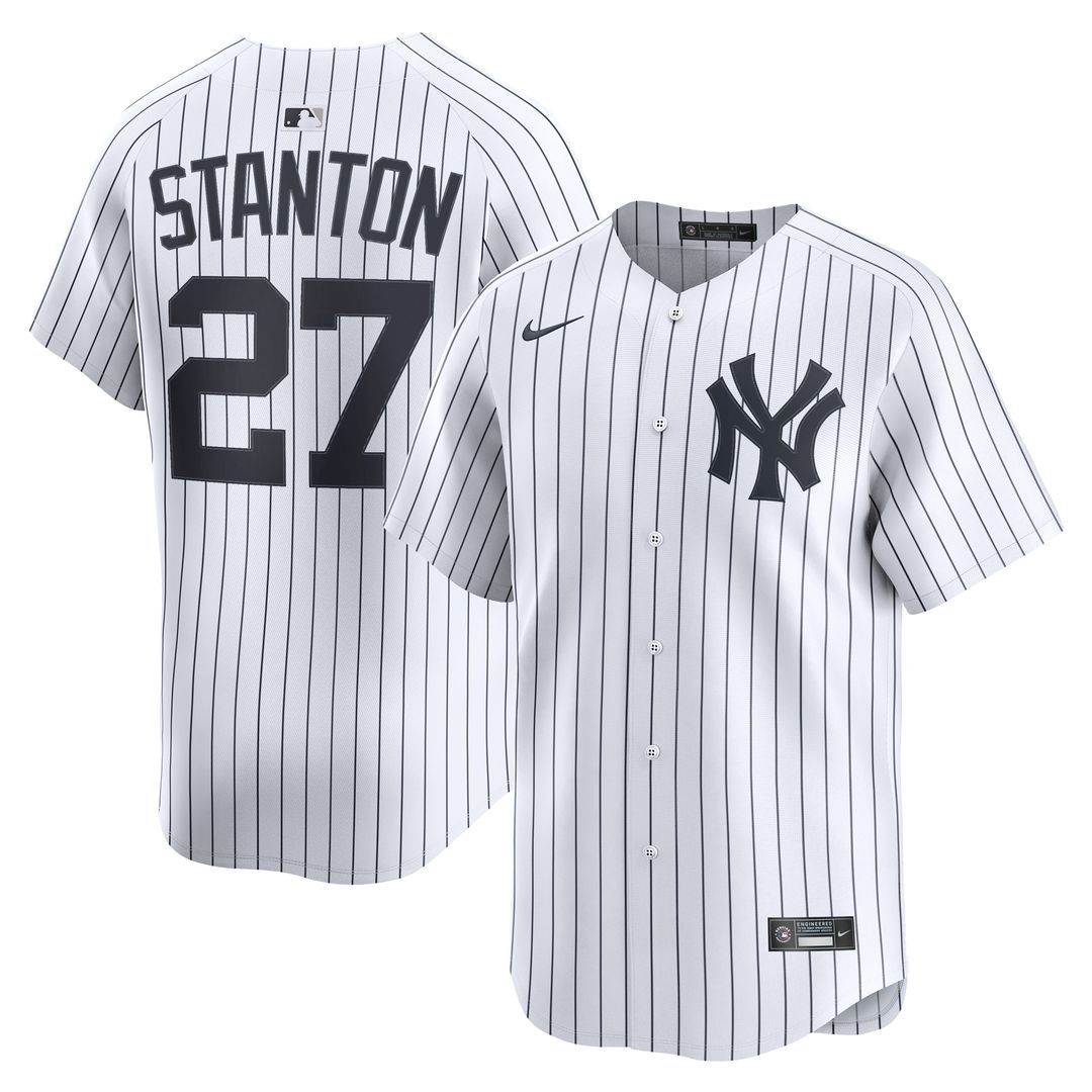 New York Yankees Giancarlo Stanton Nike Home Limited Player Jersey - White Team Jersey Sports Fan Apparel