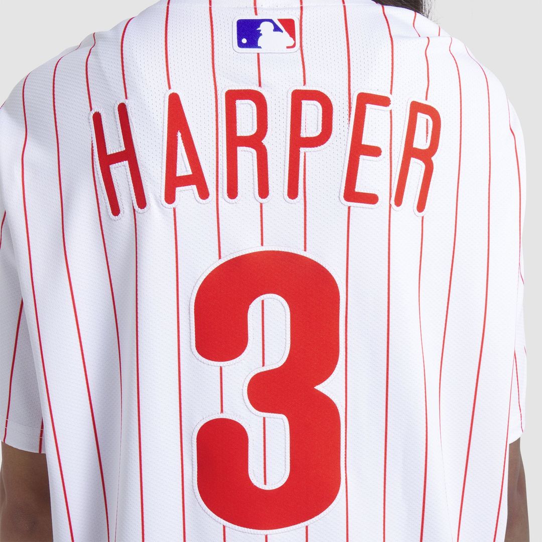 Philadelphia Phillies Bryce Harper Nike Home Elite Jersey - White Team Jersey Sports Fan Apparel