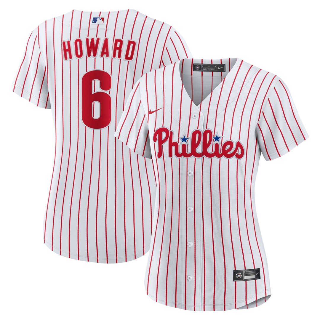 Philadelphia Phillies Ryan Howard Nike Women's Replica Jersey - White Team Jersey Sports Fan Apparel