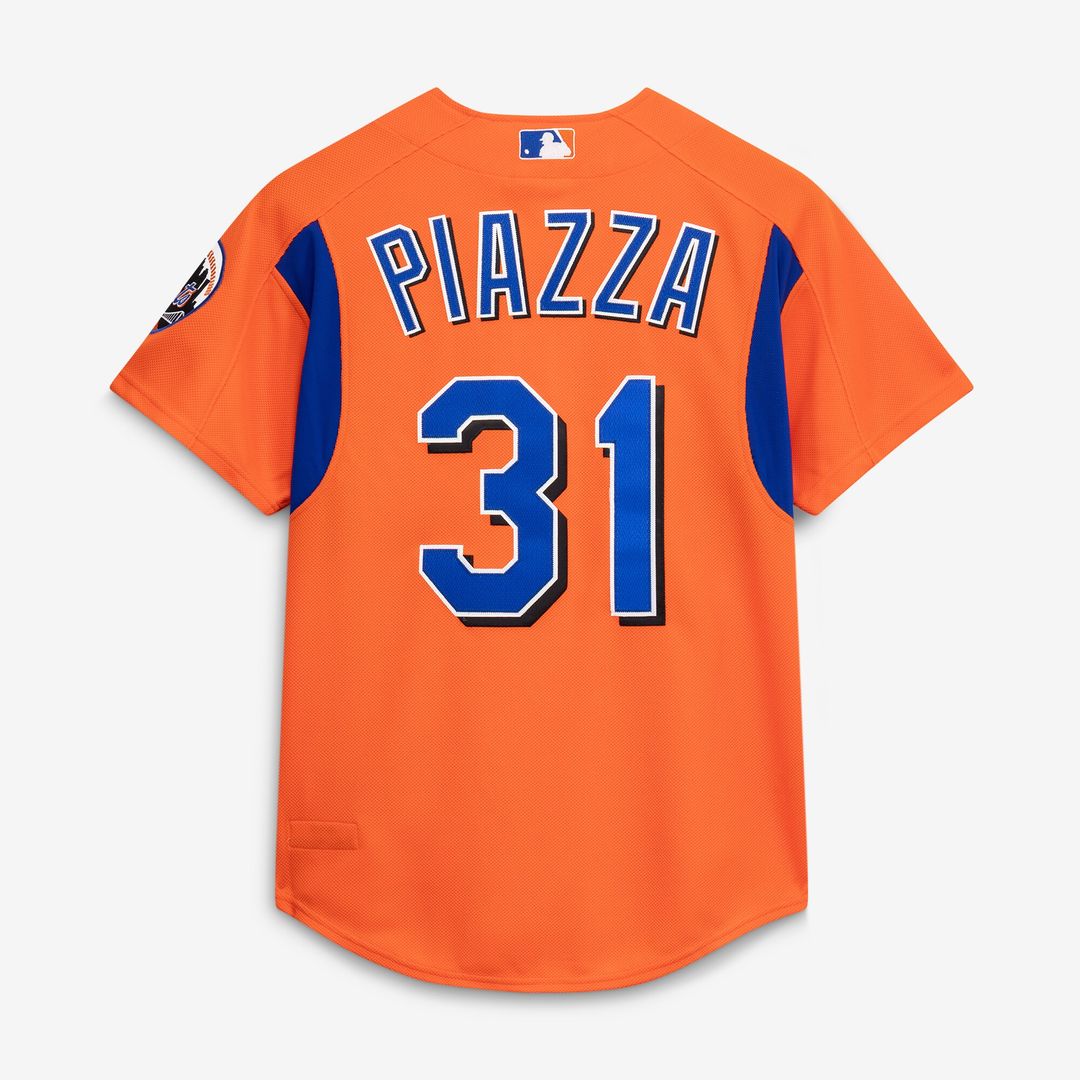 New York Mets Mike Piazza Mitchell & Ness Cooperstown Mesh Batting Practice Button - Up Jersey - Royal Team Jersey Sports Fan Apparel