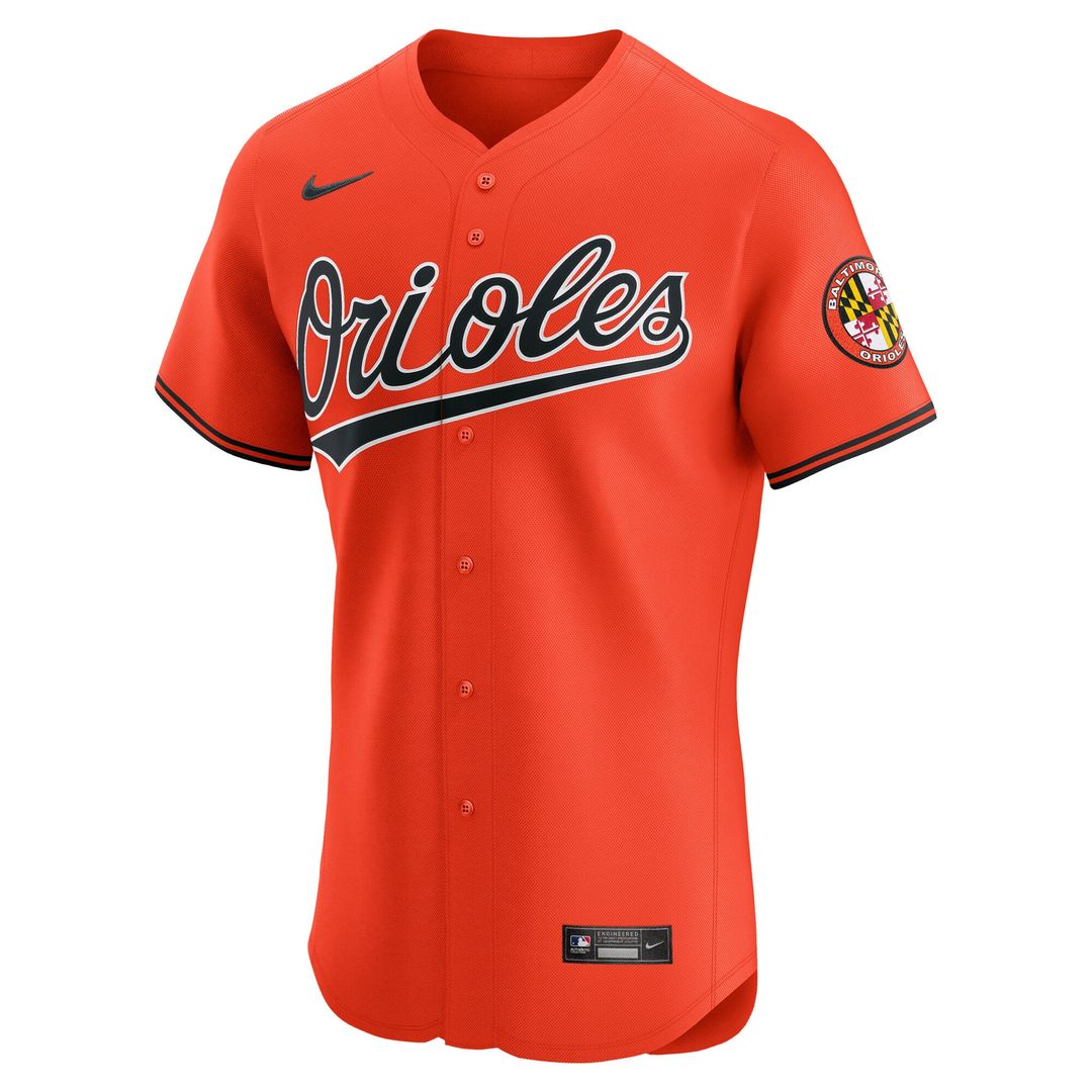 Baltimore Orioles Nike Alternate 2 Elite Jersey - Orange Team Jersey Sports Fan Apparel