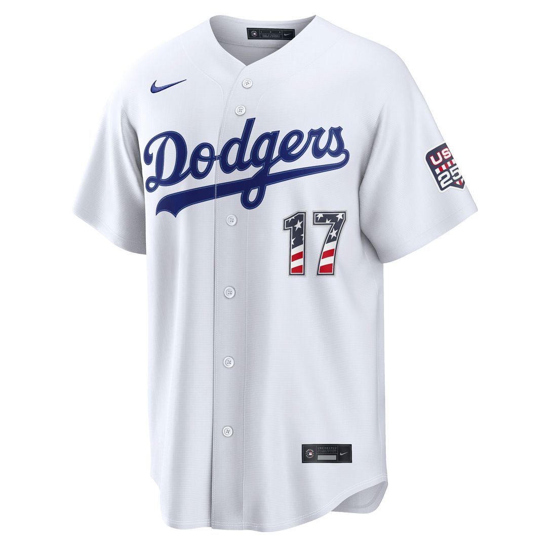 Los Angeles Dodgers Shohei Ohtani Nike USA 250 Fourth of July Home Stadium Jersey - White Team Jersey Sports Fan Apparel