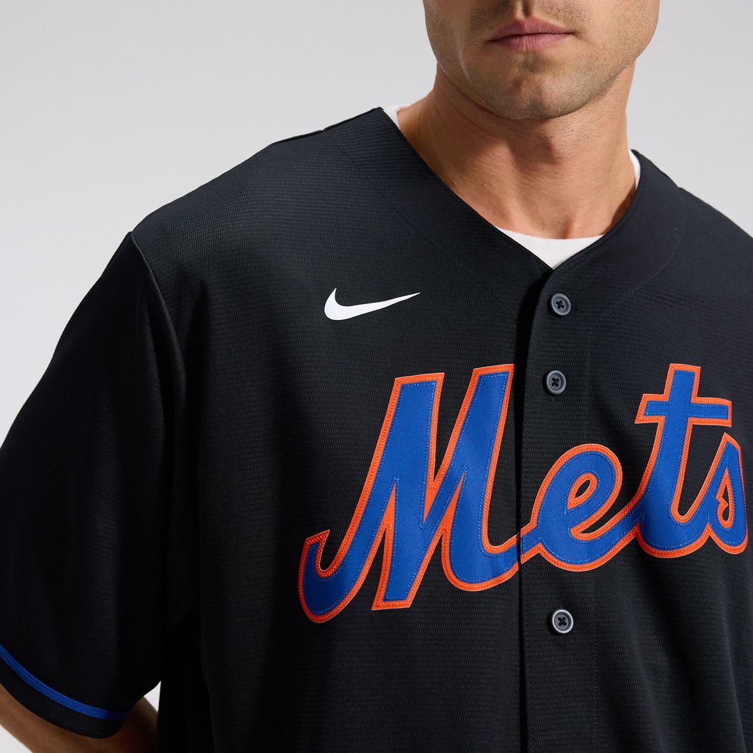 New York Mets Starling Marte Nike Alternate Replica Jersey - Black Team Jersey Sports Fan Apparel