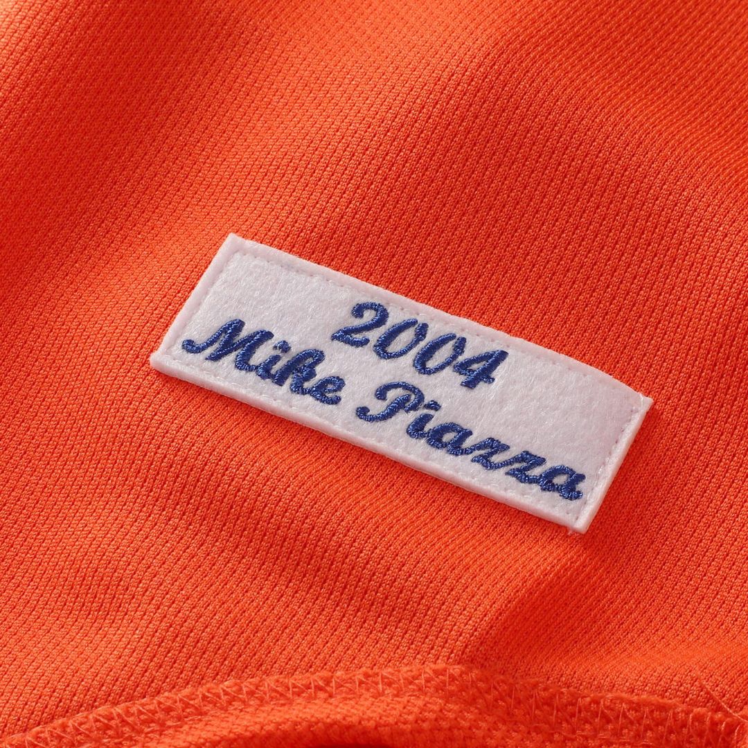 New York Mets Mike Piazza Mitchell & Ness Cooperstown Mesh Batting Practice Button - Up Jersey - Orange Team Jersey Sports Fan Apparel