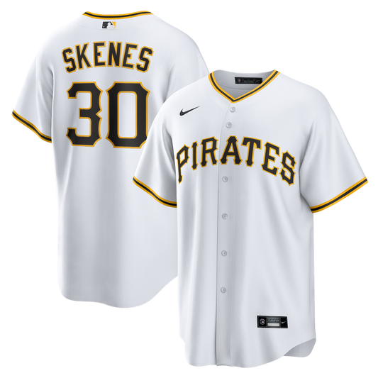 Pittsburgh Pirates Paul Skenes Nike Home Replica Player Jersey - White Team Jersey Sports Fan Apparel