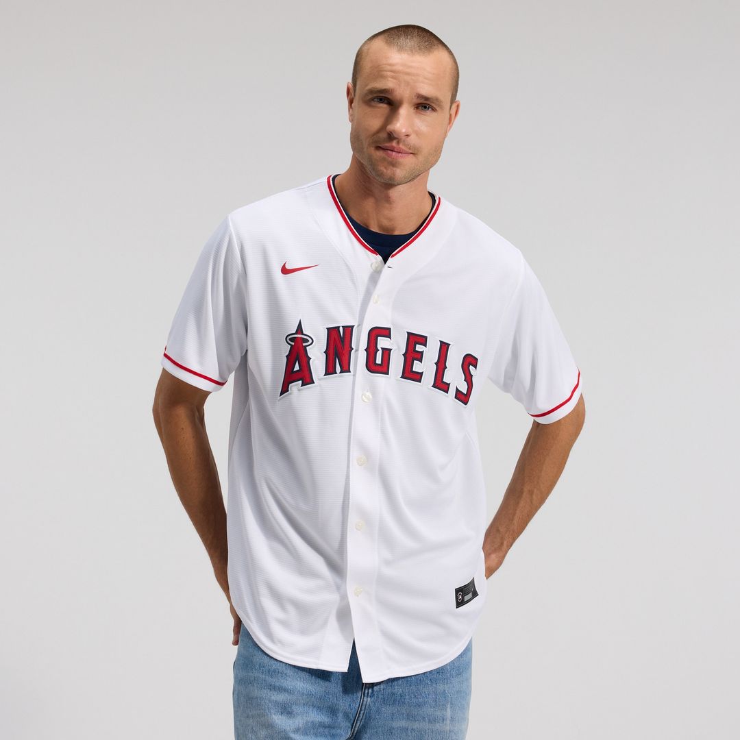 Los Angeles Angels Nike Home Replica Team Jersey - White Team Jersey Sports Fan Apparel