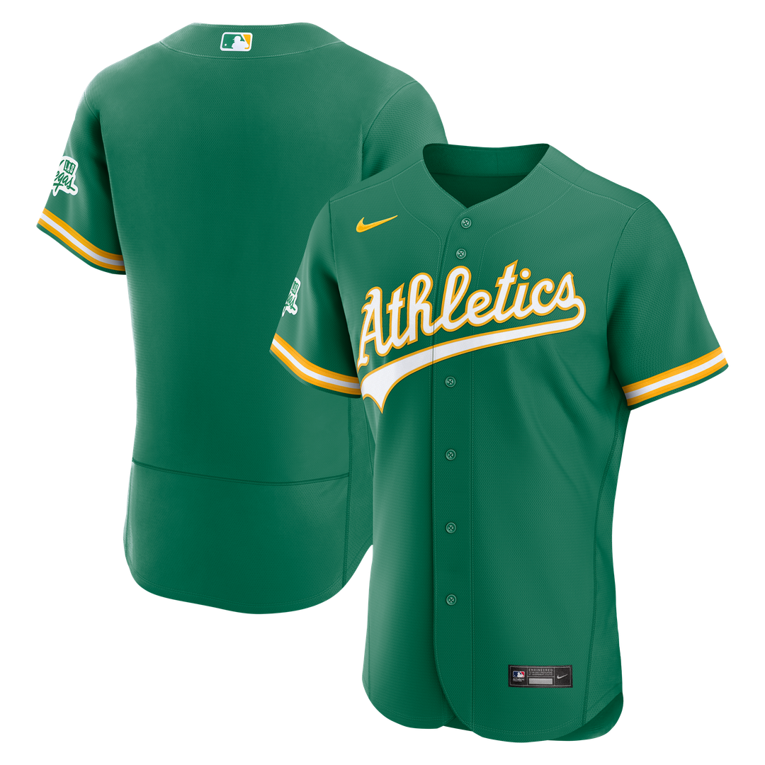 Athletics Nike Alternate Authentic Jersey - Green Team Jersey Sports Fan Apparel