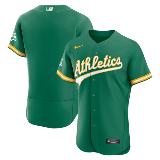 Athletics Nike Alternate Authentic Jersey - Green Team Jersey Sports Fan Apparel
