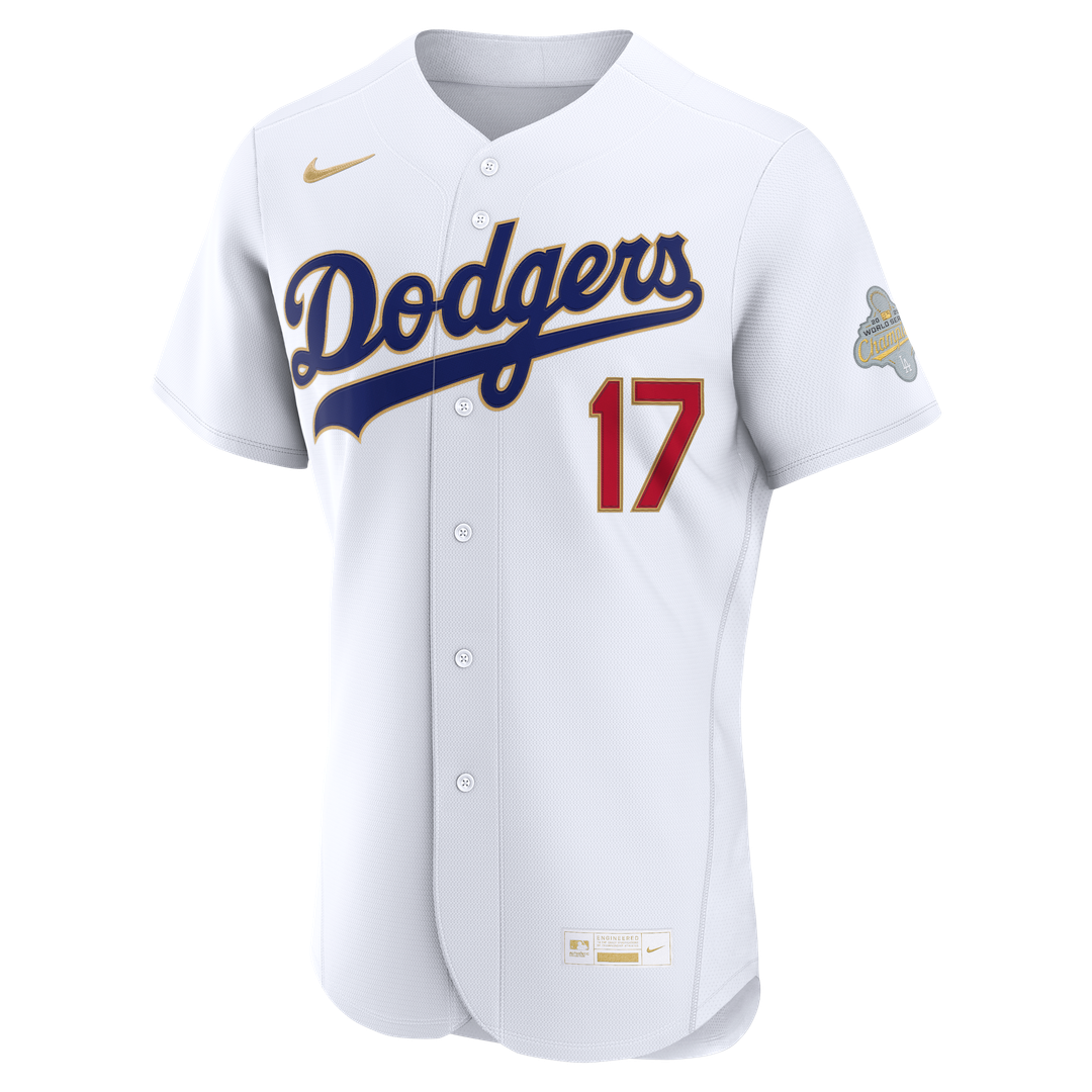 Los Angeles Dodgers Shohei Ohtani Nike 2026 Gold Collection Authentic Jersey - White Team Jersey Sports Fan Apparel