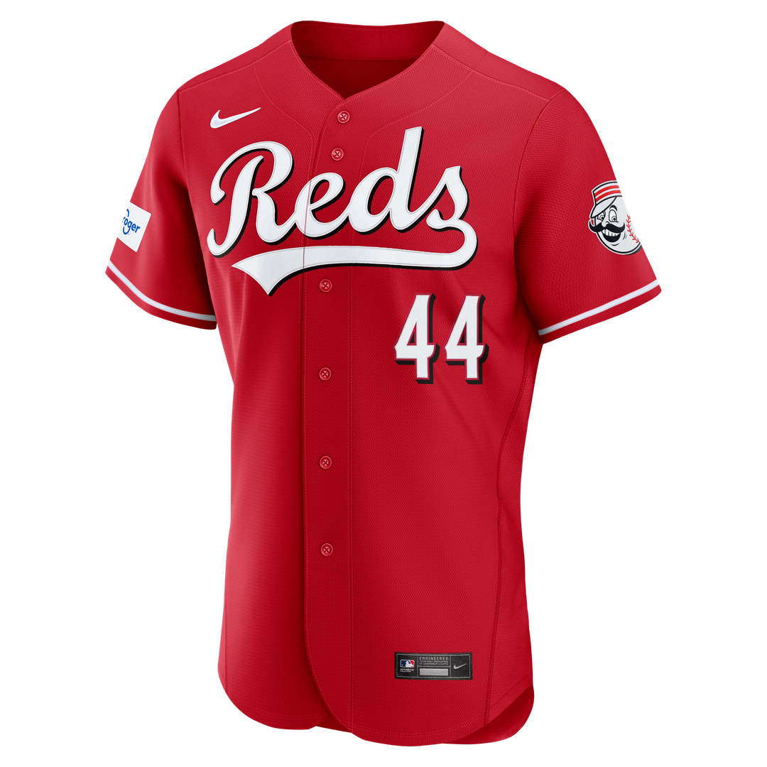 Cincinnati Reds Elly De La Cruz Nike Alternate Authentic Sponsor Patch Jersey - Red Team Jersey Sports Fan Apparel
