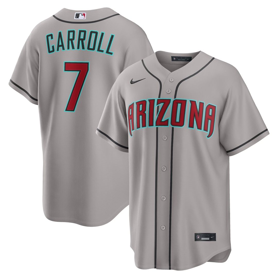 Arizona Diamondbacks Corbin Carroll Nike Road Replica Jersey - Gray Team Jersey Sports Fan Apparel