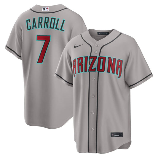 Arizona Diamondbacks Corbin Carroll Nike Road Replica Jersey - Gray Team Jersey Sports Fan Apparel