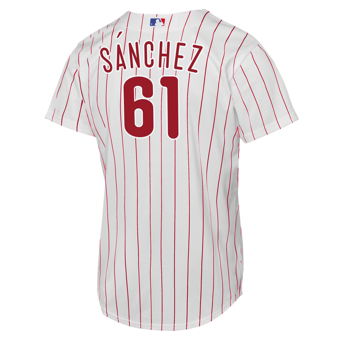 Philadelphia Phillies Cristopher Sánchez Nike Youth Home Replica Jersey - White Team Jersey Sports Fan Apparel