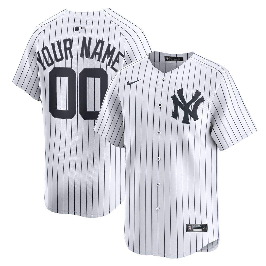 New York Yankees Nike Home Limited Custom Jersey - White Team Jersey Sports Fan Apparel