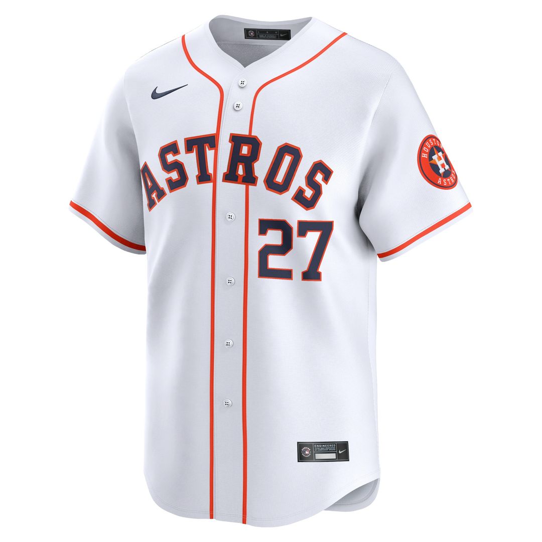 Houston Astros Jose Altuve Nike Home Limited Player Jersey - White Team Jersey Sports Fan Apparel
