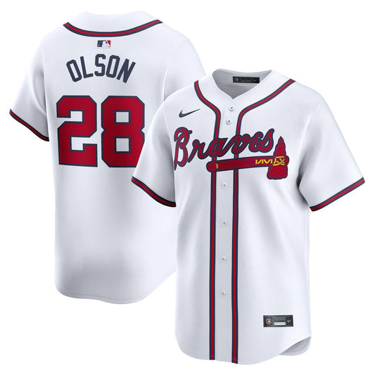 Atlanta Braves Matt Olson Nike Home Limited Player Jersey - White Team Jersey Sports Fan Apparel