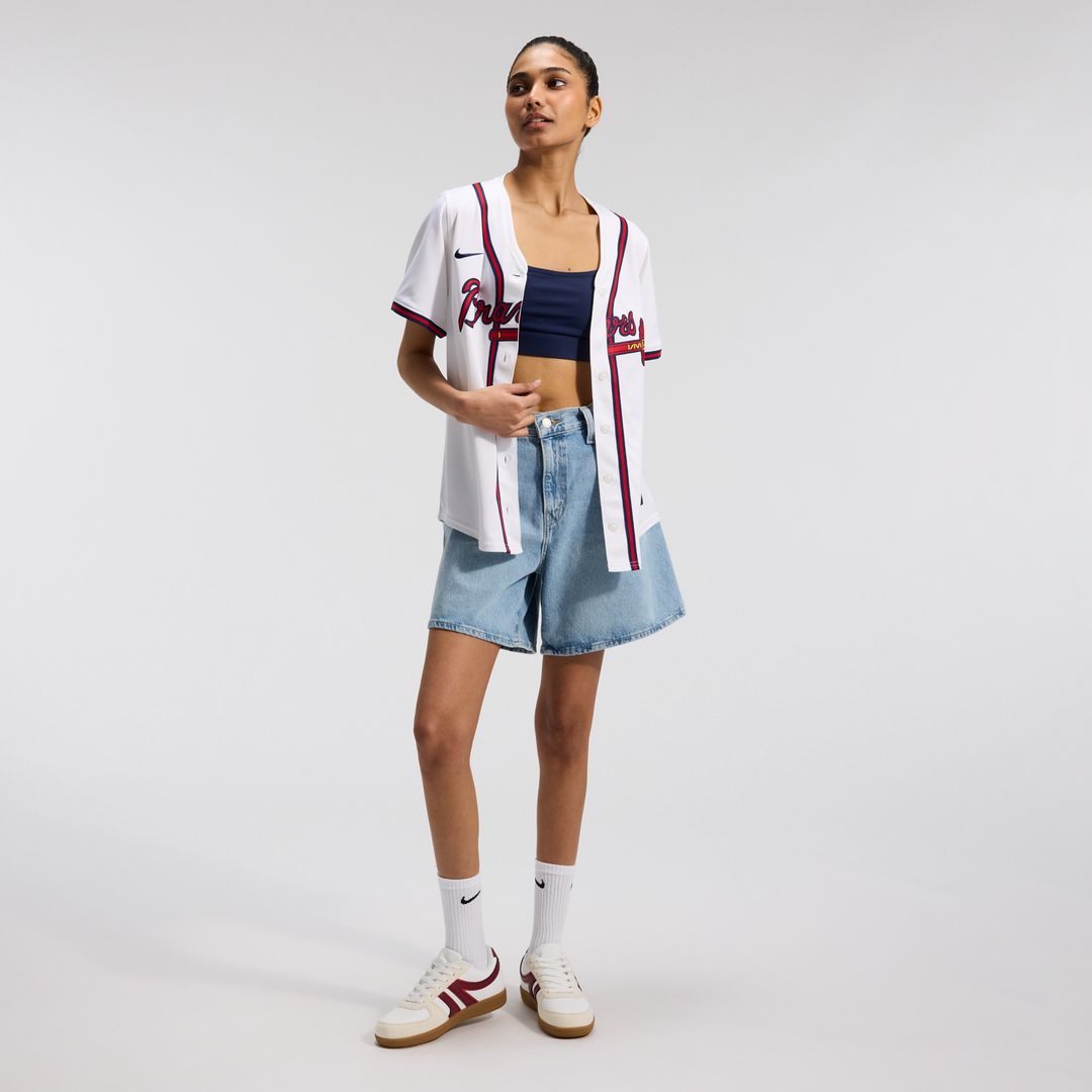 Atlanta Braves Nike Home Women's Limited Jersey - White Team Jersey Sports Fan Apparel
