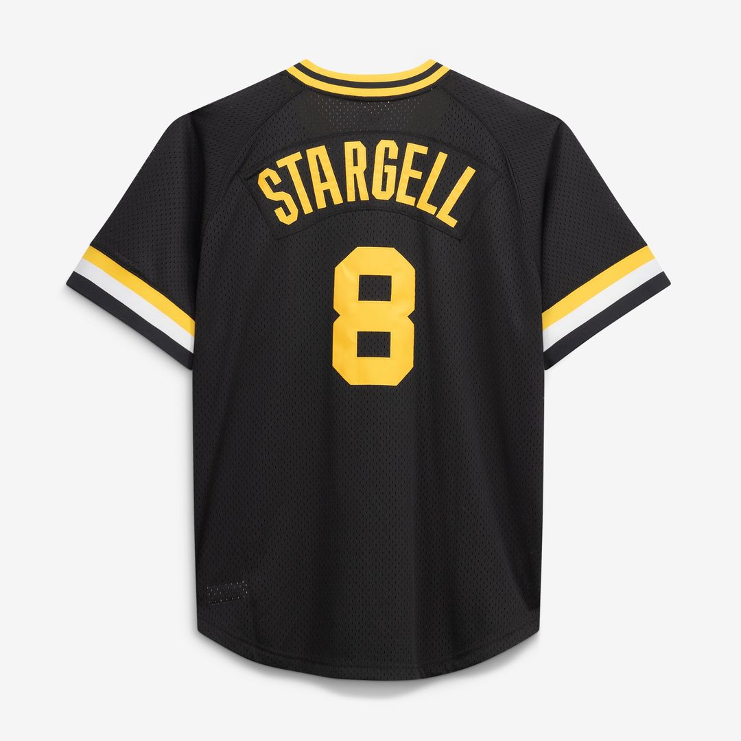 Pittsburgh Pirates Willie Stargell Mitchell & Ness Cooperstown Big & Tall Mesh Batting Practice Jersey - Black Team Jersey Sports Fan Apparel