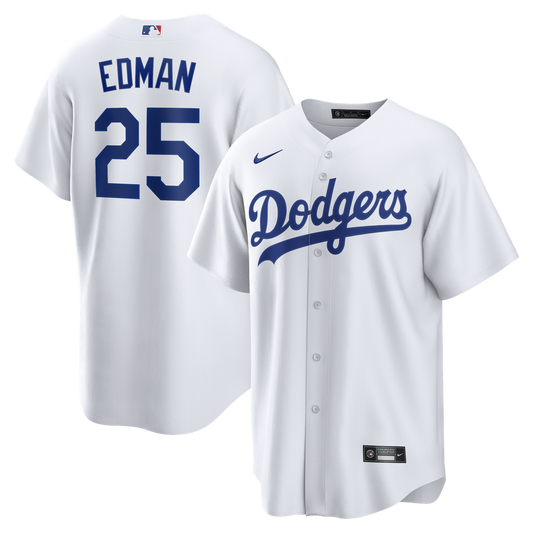 Los Angeles Dodgers Tommy Edman Nike Home Replica Jersey - White Team Jersey Sports Fan Apparel