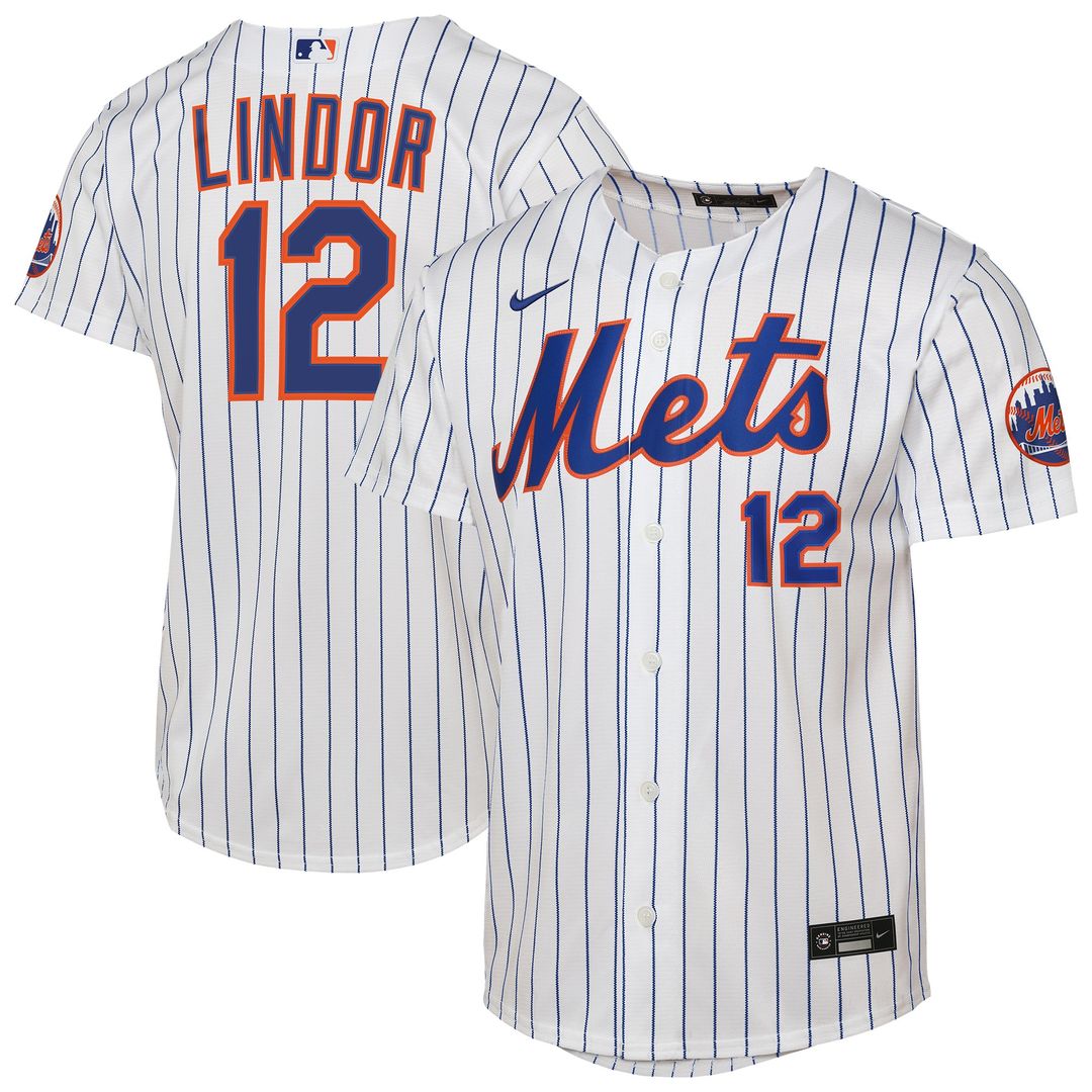 New York Mets Francisco Lindor Nike Youth Road Stadium Player Jersey - Gray Team Jersey Sports Fan Apparel