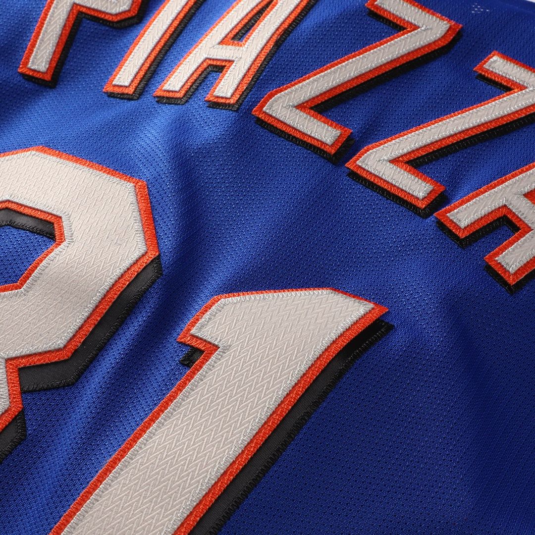 New York Mets Mike Piazza Mitchell & Ness Cooperstown Mesh Batting Practice Button - Up Jersey - Royal Team Jersey Sports Fan Apparel