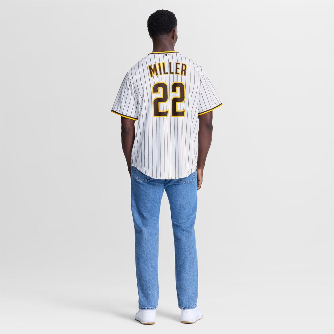 San Diego Padres Mason Miller Nike Home Replica Jersey - White Team Jersey Sports Fan Apparel