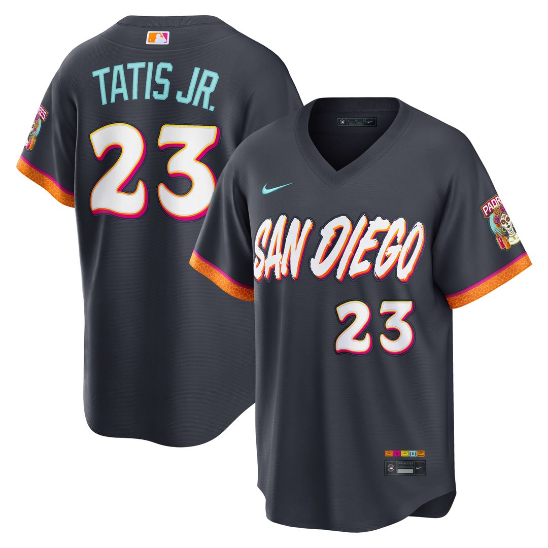 San Diego Padres Fernando Tatis Jr. Nike 2026 City Connect Stadium Jersey - Obsidian Team Jersey Sports Fan Apparel