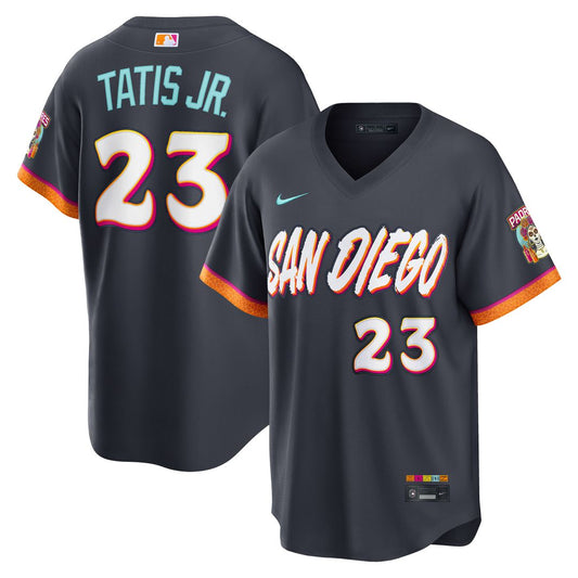 San Diego Padres Fernando Tatis Jr. Nike 2026 City Connect Stadium Jersey - Obsidian Team Jersey Sports Fan Apparel