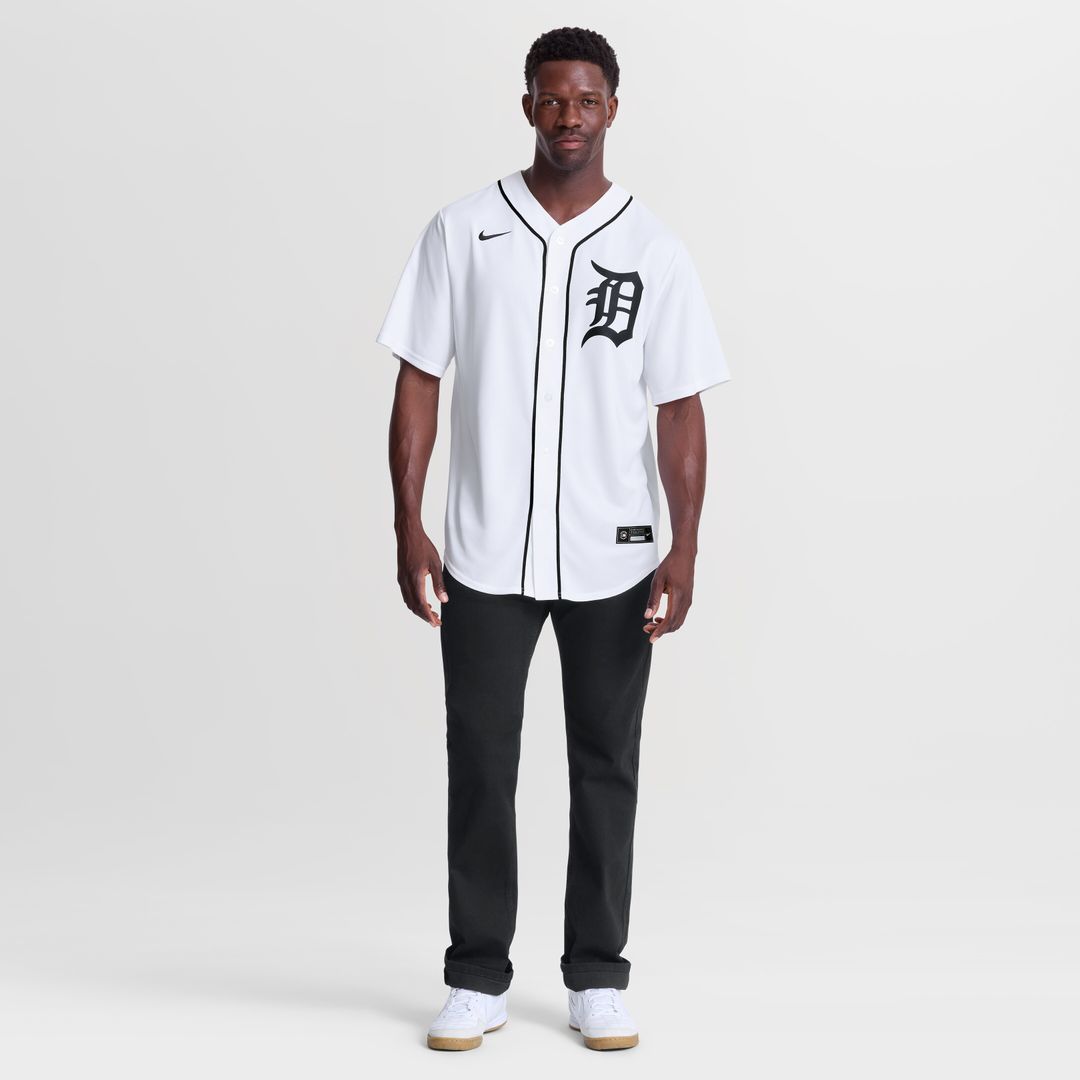 Detroit Tigers Kerry Carpenter Nike Home Replica Jersey - White Team Jersey Sports Fan Apparel