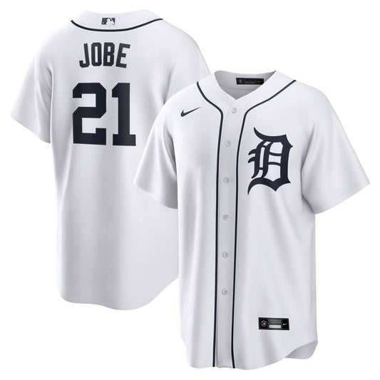 Detroit Tigers Jackson Jobe Nike Home Replica Jersey - White Team Jersey Sports Fan Apparel