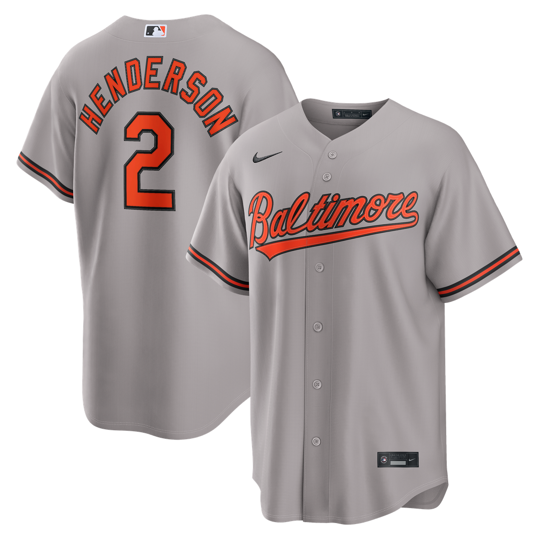 Baltimore Orioles Gunnar Henderson Nike Road Replica Jersey - Gray Team Jersey Sports Fan Apparel