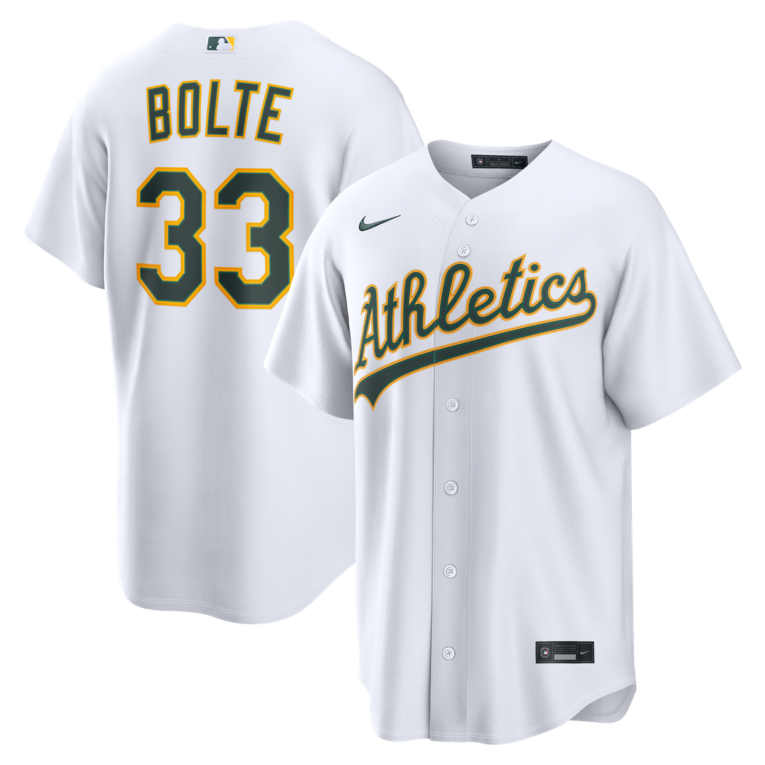 Athletics Henry Bolte Nike Home Replica Jersey - White Team Jersey Sports Fan Apparel