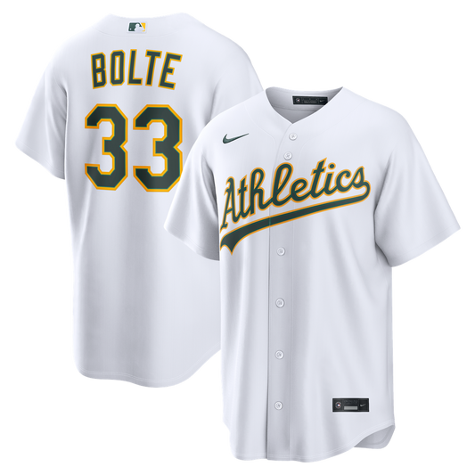 Athletics Henry Bolte Nike Home Replica Jersey - White Team Jersey Sports Fan Apparel