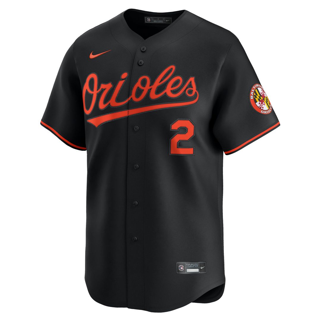 Baltimore Orioles Gunnar Henderson Nike Alternate Limited Player Jersey - Black Team Jersey Sports Fan Apparel