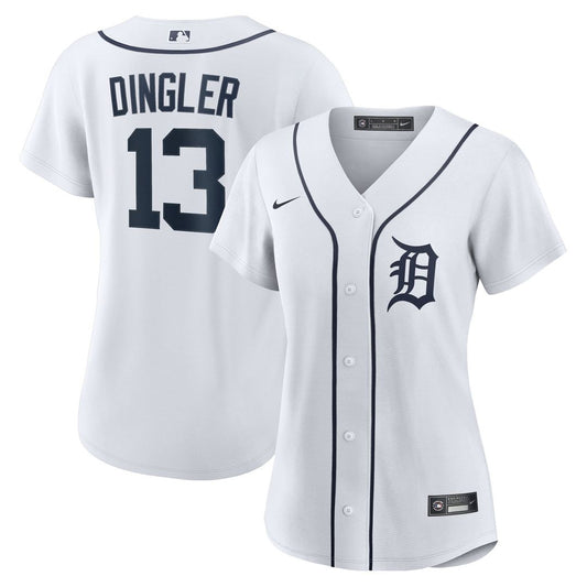 Detroit Tigers Dillon Dingler Nike Women's Home Replica Jersey - White Team Jersey Sports Fan Apparel