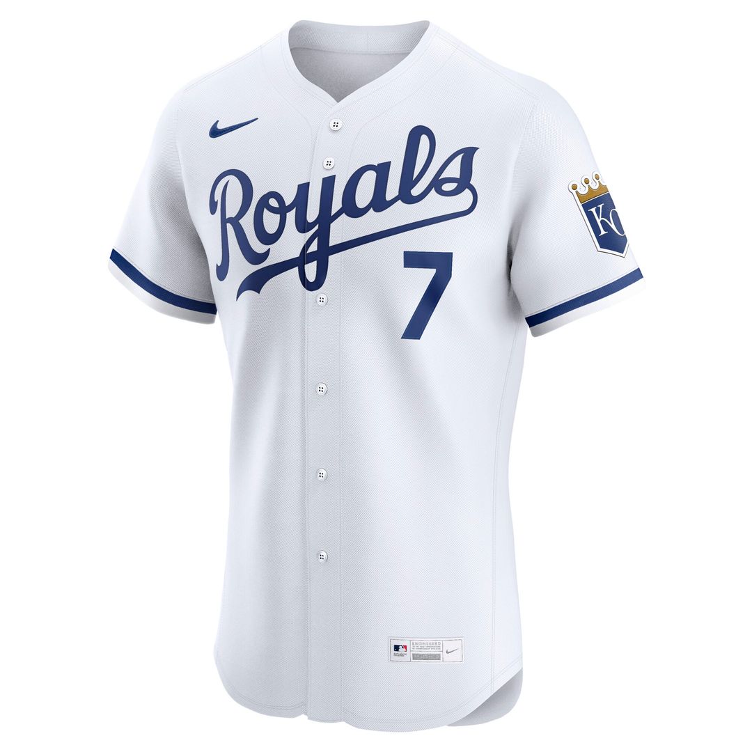 Kansas City Royals Bobby Witt Jr. Nike Alternate 2 Elite Player Jersey - Royal Team Jersey Sports Fan Apparel