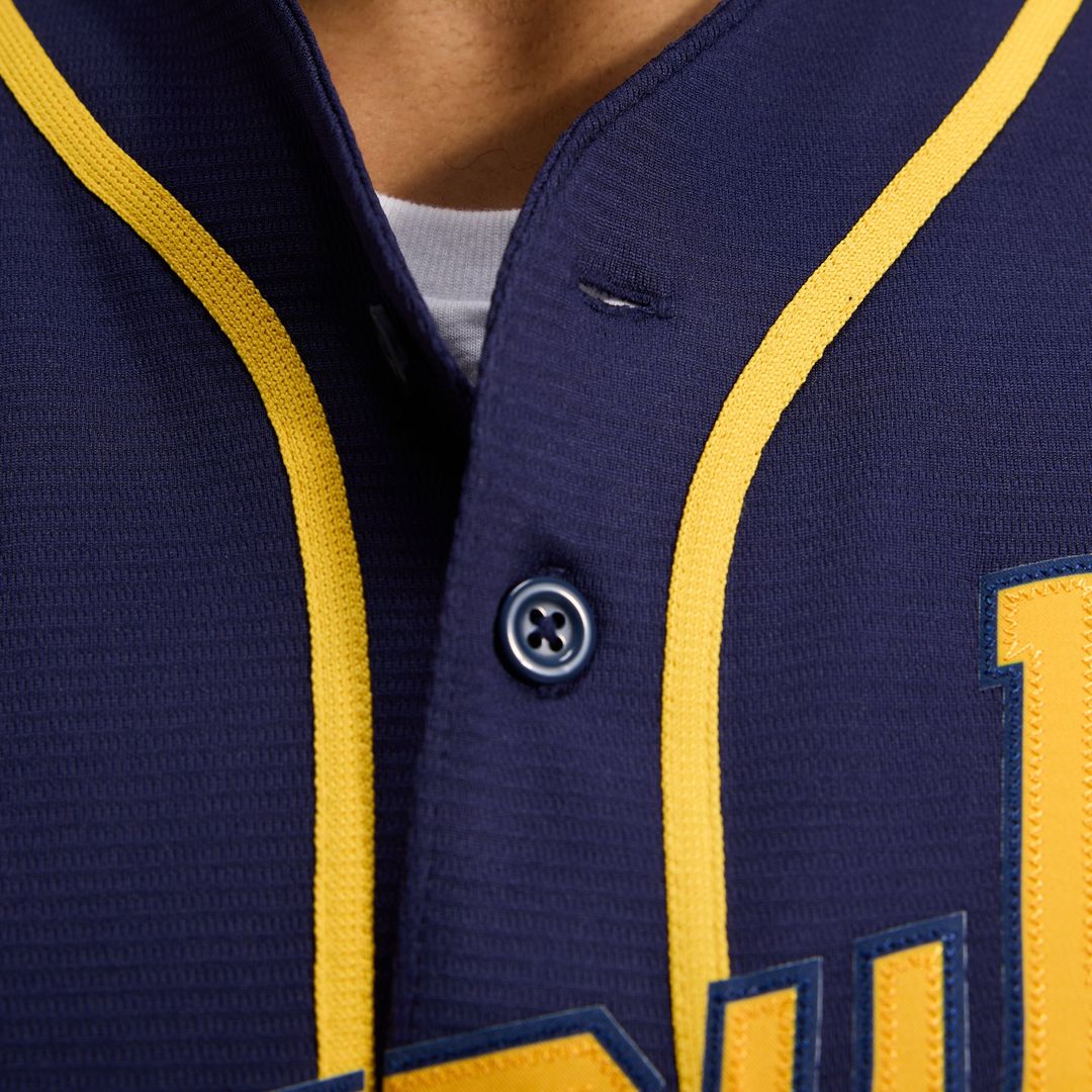 Milwaukee Brewers Nike Alternate Replica Team Jersey - Navy Team Jersey Sports Fan Apparel